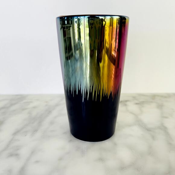 Starbucks 2020 Ceramic Iridescent Aurora Laser Rainbow Metallic 20oz Double Wall - Picture 2 of 6